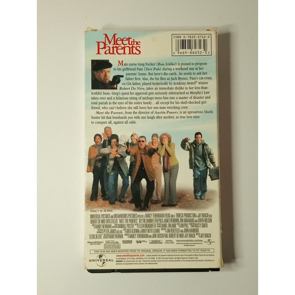 Meet the Parents (VHS, 2001) - Picture 2 of 5